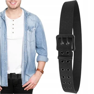 Pas taktyczny parciany pasek dwurzędowy z klamrą militarny męski damski - Paski Pas taktyczny parciany pasek dwurzędowy z klamrą militarny męski damski - Paski - miniaturka - grafika 1