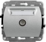 Gniazdka elektryczne - Karlik DECO Gniazdo antenowe pojedyncze TV czarny mat 12DGTV-1 - miniaturka - grafika 1