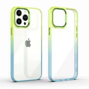 Etui IPHONE 14 MX Rainbow zielono-niebieskie - Etui i futerały do telefonów - miniaturka - grafika 1