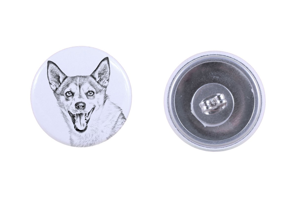 Norweski pies na maskonury, Norwegian Lundehund - wyjątkowe kolczyki z psem, twój pupil na breloku, marka własna Art-Dog