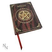 Notesy i bloczki - Notatnik wytłaczany gładki, A5, Spell Book Red - miniaturka - grafika 1