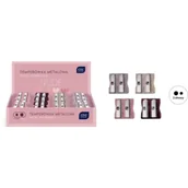 Temperówki - Temperówka podwójna metalowa Nude (24szt) - miniaturka - grafika 1