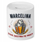 Skarbonki - Skarbonka Dla Marceliny Urodziny Imieniny Prezent z Nadrukiem ze Zdjęciem - miniaturka - grafika 1