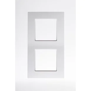 Polmark Ramka podwójna Tarnów Rosa biała - Klawisze i ramki - miniaturka - grafika 2