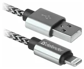 Kable USB - Defender USB-LIGHTNING 1,0m 2.1A Biały - miniaturka - grafika 1