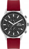 Zegarki męskie - Zegarek męski SLAZENGER SL.09.6501.2.03 czerwony fashion na prezent - miniaturka - grafika 1