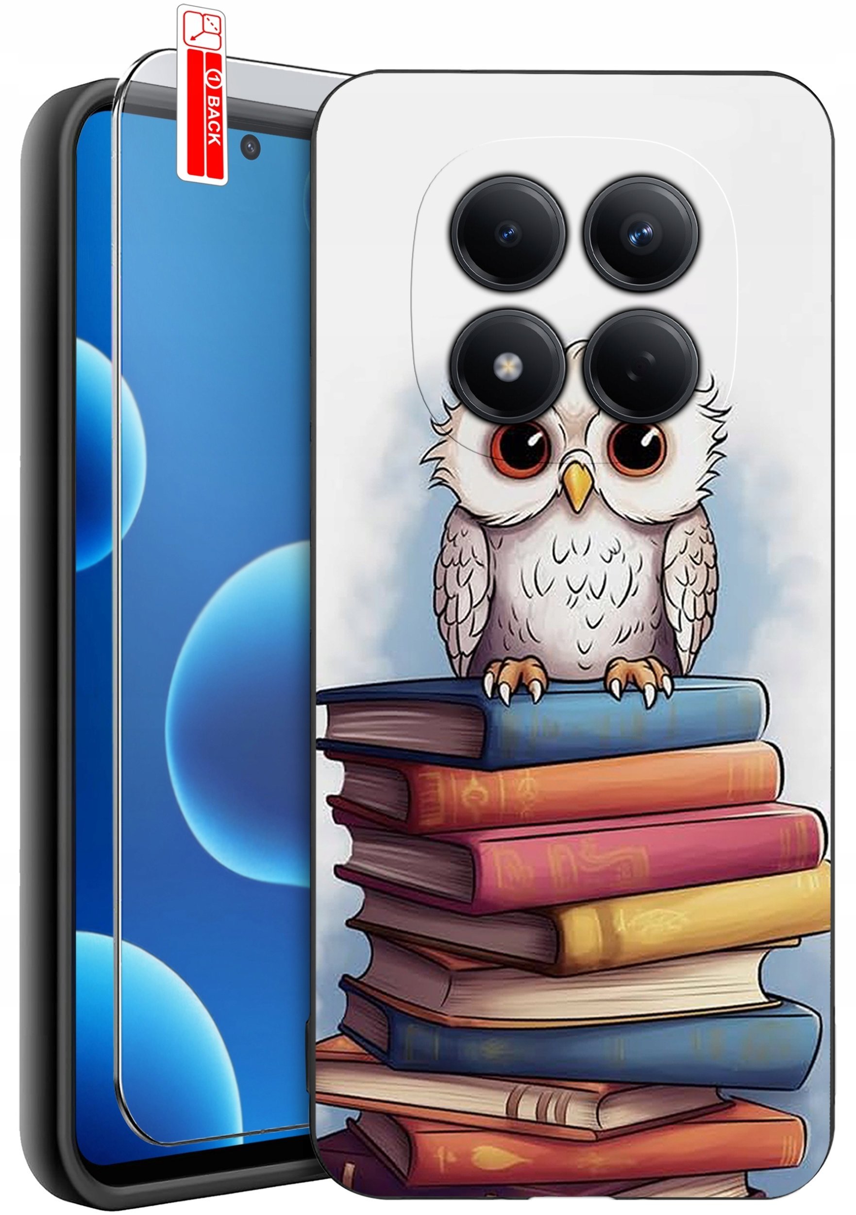 krainaGSM Etui Do Xiaomi Redmi Note 15 Pro 5G Wzory Silikonowe Matt Case + Szkło