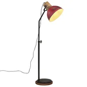 Lampy stojące - vidaXL Lampa stojąca, 25 W, postarzany czerwony, 30x30x100-150 cm, E27 - miniaturka - grafika 1