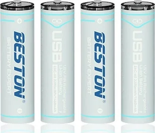 BESTON Baterijos AA įkraunamos su USB-C lizdu, 1460mAh, Li-Ion, 4 vnt. - Baterie i akcesoria - miniaturka - grafika 1