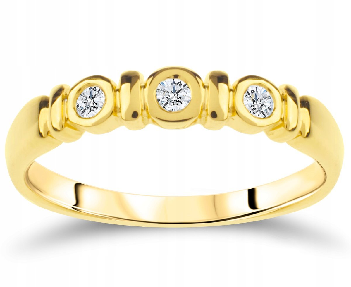 ZŁOTY PIERŚCIONEK ZŁOTO ZARĘCZYNOWY 585 Rozmiar:9