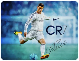 PODKŁADKA POD MYSZKĘ CRISTIANO RONALDO + IMIĘ 23x19CM DO LAPTOPA - Podkładki pod mysz - miniaturka - grafika 1