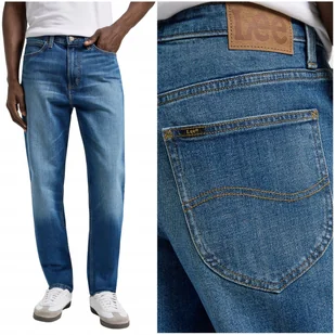 Lee AUSTIN REGULAR TAPERED Newman klasyczne ciemne spodnie jeansowe W30 L30 - Spodnie męskie Lee AUSTIN REGULAR TAPERED Newman klasyczne ciemne spodnie jeansowe W30 L30 - Spodnie męskie - miniaturka - grafika 1