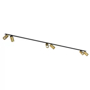 Nowodvorski Lampa 6 punktowa podtynkowa MONO SURFACE VI szer. 200cm GU10 mosiądz 7748 - Lampy sufitowe - miniaturka - grafika 1