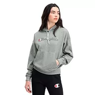 Bluzy męskie - Champion Męska bluza z kapturem, czarna, S - miniaturka - grafika 1