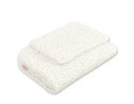 Pościel dla dzieci - Komplet pościeli dla niemowląt z wypełnieniem 2-cz 75x100cm NEWBORN - mini gwiazdki złote - miniaturka - grafika 1