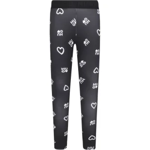 HUGO KIDS Legginsy - Spodnie sportowe damskie - miniaturka - grafika 1