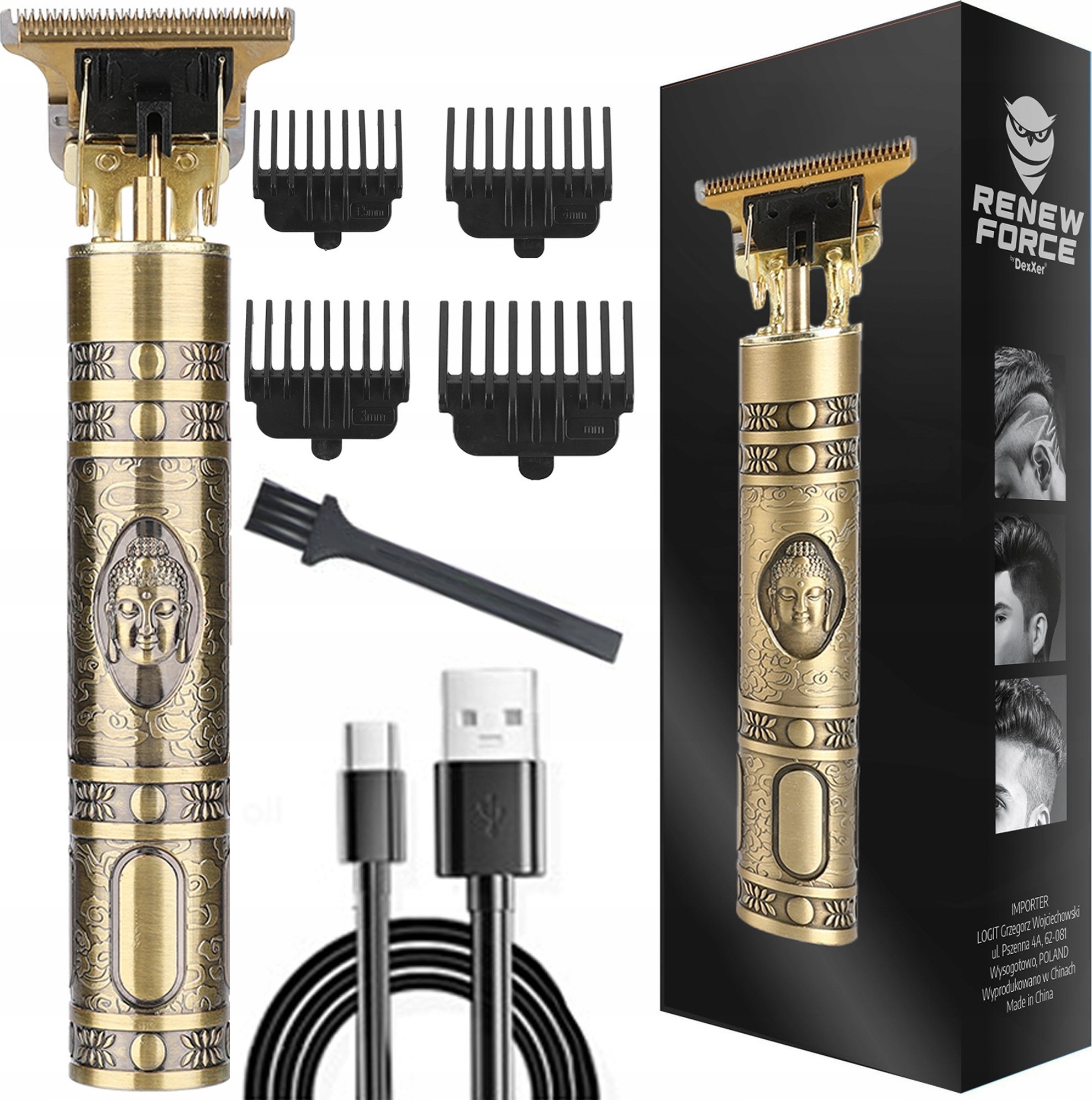 TRYMER BARBERSKI BUDDA HW-D8