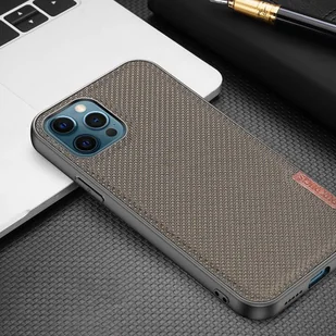 Dux Ducis Fino etui pokrowiec pokryty nylonowym materiałem iPhone 12 Pro / iPhone 12 szary - Etui i futerały do telefonów - miniaturka - grafika 15