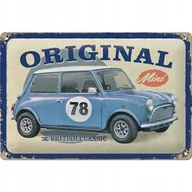 Akcesoria motoryzacyjne - Tablica szyld MINI COOPER blacha metal prezent 20x30 - miniaturka - grafika 1