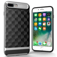 Etui i futerały do telefonów - Etui na telefon komórkowy Apple iPhone 7 Plus Backcover Case - Cover 3D Prisma Design Silver - miniaturka - grafika 1