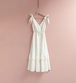 Sukienki - Sukienka HUNNY BUNNY midi white - grafika 1