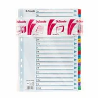 Segregatory - Esselte Przekładki kart. mylar A4 A-Z 100166 - miniaturka - grafika 1
