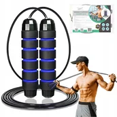 Skakanki - SKAKANKA CZARNA REGULOWANA LINKA 2,8 M - miniaturka - grafika 1