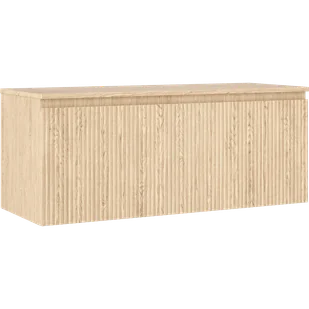 Mexen Rivel szafka łazienkowa podumywalkowa 120 cm z blatem, 1 szuflada, ryflowana , dąb - 91A20-12047-1-BFC81 - Szafki łazienkowe - miniaturka - grafika 1