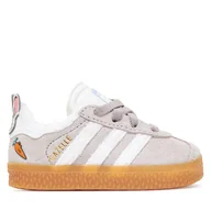 Buty dla chłopców - Sneakersy adidas Gazelle JQ1344 Szary - miniaturka - grafika 1