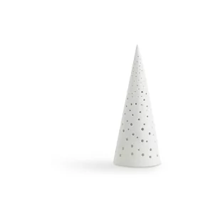 Biały świąteczny świecznik z porcelany kostnej Kähler Design Nobili, wys. 25,5 cm - Świeczniki - miniaturka - grafika 1