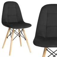 Krzesła - KRZESŁO tapicerowane WELUROWE nowoczesne DO SALONU - miniaturka - grafika 1