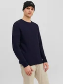 Dresy męskie - maglie uomo jack and jones premium 12238557 muguel maritine blue - miniaturka - grafika 1