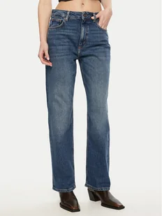HUGO Jeansy Elyah 50520615 Niebieski Regular Fit - Spodnie damskie - miniaturka - grafika 1