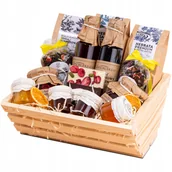 Zestawy upominkowe - DUŻY PREMIUM KOSZ prezentowy na URODZINY rocznicę ślubu dla mamy babci taty - miniaturka - grafika 1