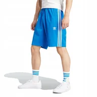 Spodenki męskie - Spodenki Adidas Firebird Niebieskie Szorty Z Kieszeniami R. L - miniaturka - grafika 1