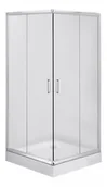 Akcesoria do armatury i ceramiki - Deante Kabina prysznicowa FUNKIA szkło szronione kwadratowa 80cm KYC_642K - miniaturka - grafika 1