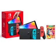 Konsole Nintendo - Nintendo Switch OLED Czerwono-niebieski + Just Dance 2025 - miniaturka - grafika 1
