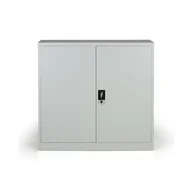 Szafy biurowe - B2B Partner Metalowa szafa, demontowana, 2 półki, 1200 x 1150 x 400 mm, szara 908005 - miniaturka - grafika 1