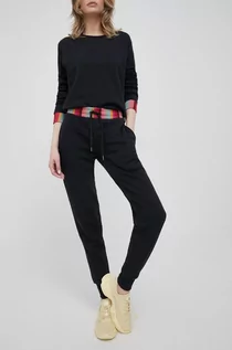 Spodnie damskie - Paul Smith Paul Smith spodnie dresowe bawełniane damskie kolor czarny gładkie - grafika 1