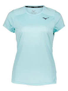 Mizuno Koszulka sportowa "2Loop" w kolorze błękitnym - Koszulki sportowe damskie - miniaturka - grafika 1