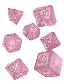 Akcesoria do gier planszowych - Elvish Shimmering Dice Set, karty różowe, białe Q-Workshop - gra - miniaturka - grafika 1