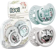 Smoczki uspokajające - LOVI SMOCZEK USPOKAJAJĄCY WILD SOUL 0-3 m 2szt. - miniaturka - grafika 1