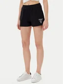 Spodenki damskie - Guess Szorty sportowe V5GD19 KC3D2 Czarny Relaxed Fit - miniaturka - grafika 1