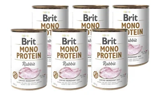 BRIT MONO PROTEIN RABBIT 12x400g - Mokra karma dla psów - miniaturka - grafika 1