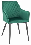 Krzesła - Zielone nowoczesne krzesło z podłokietnikami B7-R84 - miniaturka - grafika 1