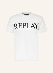 Replay T-Shirt weiss - REPLAY - Koszulki męskie - miniaturka - grafika 1