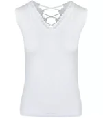 Bluzki damskie - Koszulka top podkoszulka koronkowy tył IZA - miniaturka - grafika 1