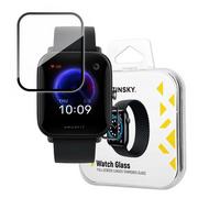 Akcesoria do smartwatchy - Wozinsky Watch Glass hybrydowe szkło do Xiaomi Amazfit Bip U czarny - miniaturka - grafika 1