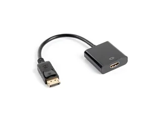 Lanberg Adapter Displayport M) > HDMI F) 10cm (AD-0009-BK) - Adaptery i przejściówki - miniaturka - grafika 5
