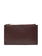 Portfele - Calvin Klein Duży Portfel Damski Emblem Aop Top Zip Cardcase LV04F1084G Brązowy - miniaturka - grafika 1